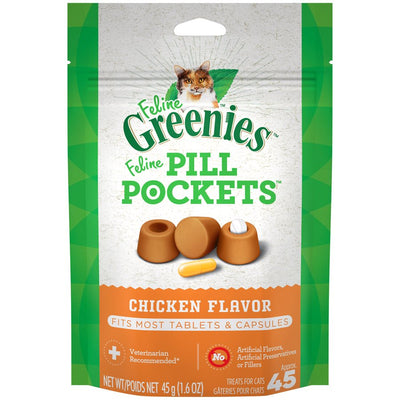 Greenies Pill Pockets Cat Chicken 1.6 oz