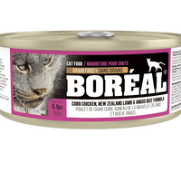 Boreal - Canned Cat Food - Cobb Chicken, New Zealand Lamb & Angus Beef 8% Case Discount
