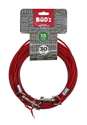 Bud'Z 30ft Tie Out (Up To 15 Lbs) Dog
