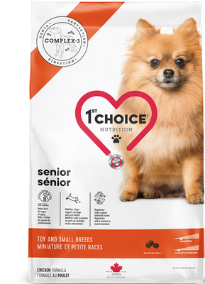 1st Choice Nutrition Dog Mature-Less Active Toy and Small Breed Senior Chicken Formula