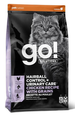 Go! Hairball Control + Urinary Care Chicken Recipe with Grains Cat 3lb (NEW)