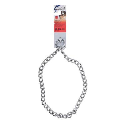 Avenue Deluxe Chrome Plated Choke Chain Collar - XLarge - 61 cm (24in)