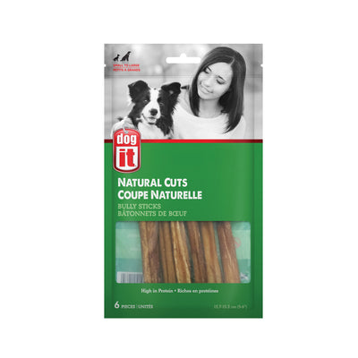 Dogit Natural Cuts Bully Sticks - Straight - 12.7-15.2 cm (5-6in)