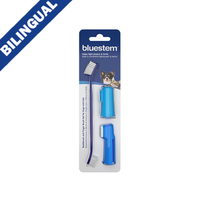 bluestem™ Oral Care Toothbrush and Finger Brush set for Dogs & Cats