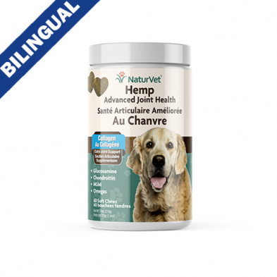 Naturvet Joint Health 60ct Soft Chews for Dogs Natural Pet Foods