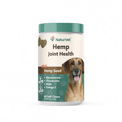NaturVet® Hemp Joint Health Soft Chews (60 ct)
