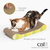 Catit Style Patterned Cat Scratcher with Catnip - Jungle Stripes - Lounge SALE