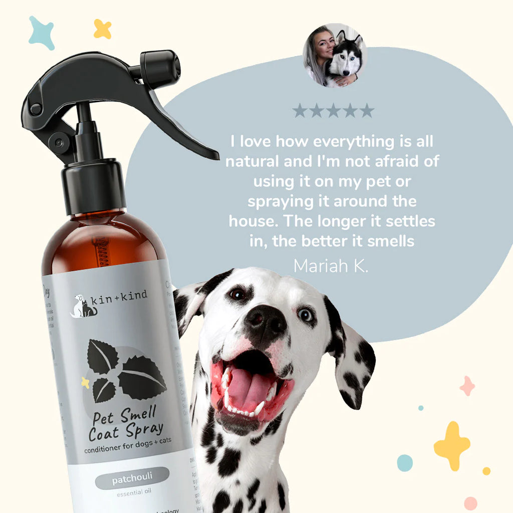 Kin Kind Patchouli Coat Spray for Dog Smells