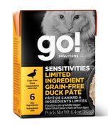 Go! Sensitivities Lid Grain Free Duck Cat 6.4oz