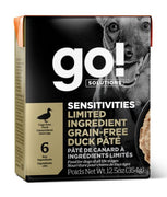 Go! Sensitivities Lid Grain Free Duck Dog 12.5oz