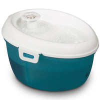 H2O drinking fountain for cat (1.2 liters) white and blue-green