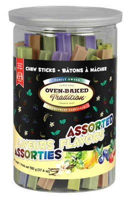 Oven-Baked Tradition Assorted Flavours Chew Sticks Dog 500g