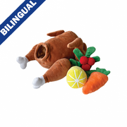 foufouBRANDS™ fouFIT™ Turkey Burrow Dog Toy
