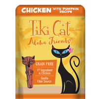 Tiki Cat Aloha Friends Chicken with Pumpkin pouch 3 oz