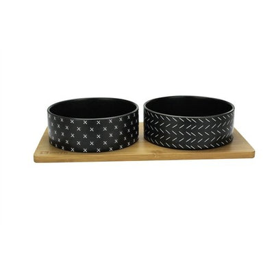 Be One Breed Bamboo Bowl - Black - Natural Pet Foods