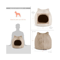 Best Friends by Sheri Vega Fur Meow Hut Wheat (19" x 19" x 20") - Natural Pet Foods