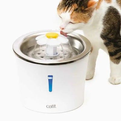 Catit Stainless Steel Flower Fountain - Natural Pet Foods