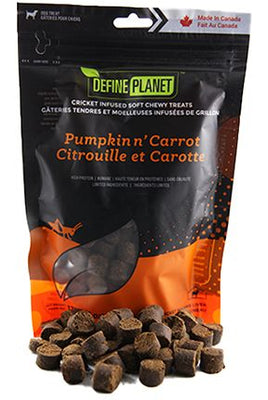 Define Planet Soft And Chewy Pumpkin n Carrot Flavoured Cricket n Lamb Liver Dog 170 gr - Natural Pet Foods