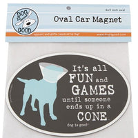 Dog Is Good - Oval Car Magnet - Fun & Games - Natural Pet Foods