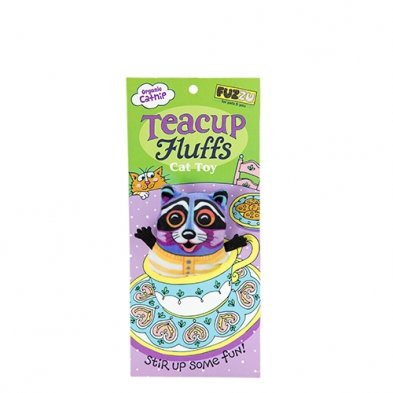 Fuzzu™ Tea Cup Fluffs Racoon Cat Toy - Natural Pet Foods