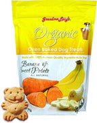 Grandma Lucy's - Organic Oven Baked Treats - Banana and Sweet Potato - Natural Pet Foods