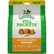 Greenies Canine Pill Pockets Treats Chicken Flavor for Capsules 15.8 oz (60 ct) - Natural Pet Foods