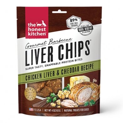 Honest Kitchen Liver Chips Chicken Liver & Cheddar 4 oz - Natural Pet Foods
