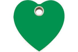ID Tag - Small Green Heart - Natural Pet Foods