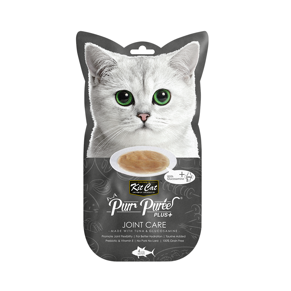 Kit Cat Purr Puree Plus+ Tuna & Glucosamine (Joint Care)  15 g Sachets