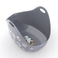 LitterLocker Litter Box with Scoop - Grey