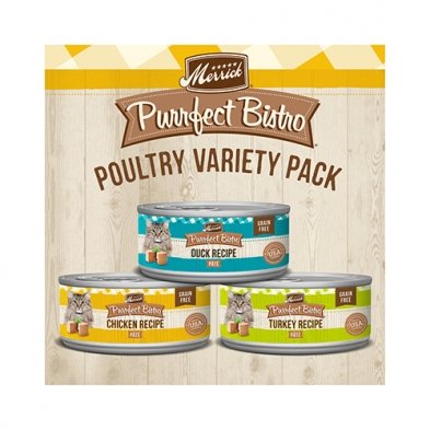 Merrick Purrfect Poultry Variety Pack 12 X 5.5 oz - Natural Pet Foods