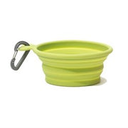 Messy Mutts Silicone Collapsible Bowl 3 Cups, Med, Green - Natural Pet Foods