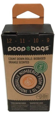 Poop Bags Countdown Rolls 8 Rolls - Natural Pet Foods