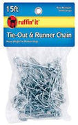 Ruffin'it Tie Out Chain (Heavy Weight for Medium Dogs) 15ft SALE - Natural Pet Foods