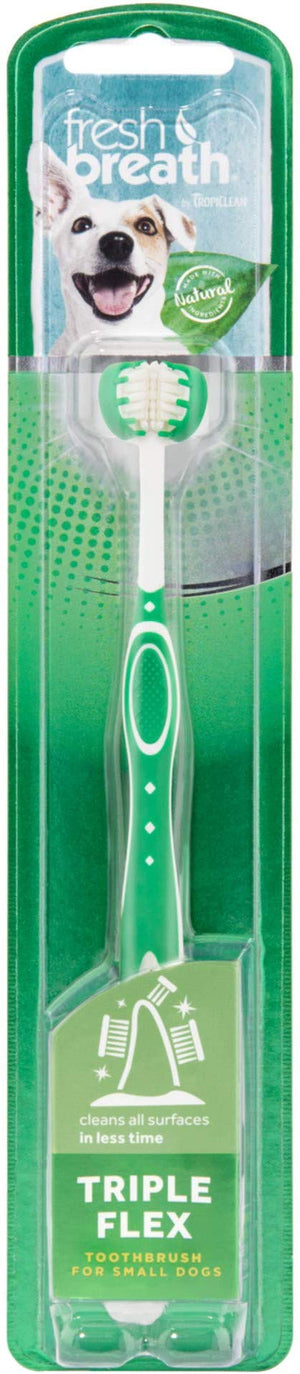 Tropiclean Fresh Breath Triple Flex Toothbrush For Large Dogs Dog - Natural Pet Foods