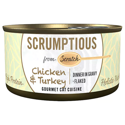 SCRUMPTIOUS FROM SCRATCH Chicken & Turkey Cat food 79g