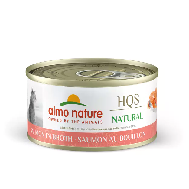 Almo Nature (1005H) HQS Natural Salmon in Broth Cat 2.47 oz (70 gr)