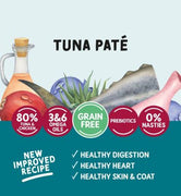 Naturo Grain-Free Tuna Pate Cat Food Pouches 3 oz (85g)