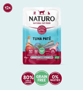 Naturo Grain-Free Tuna Pate Cat Food Pouches 3 oz(85g) SINGLE POUCH (NEW)