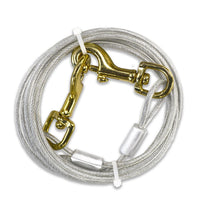 Four Paws® Tie-Out Cable Heavy Weight Silver (For Dogs Under 100 lbs)