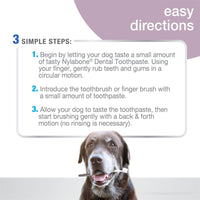 Nylabone Advanced Oral Care Senior Dog Dental Kit with Soft-Bristle Toothbrush 3 Count
