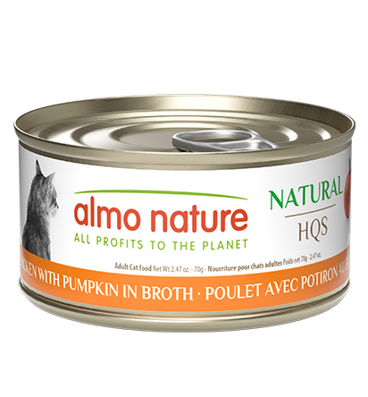 Almo Nature HQS Natural Cat Food - Chicken With Pumpkin In Broth 70g