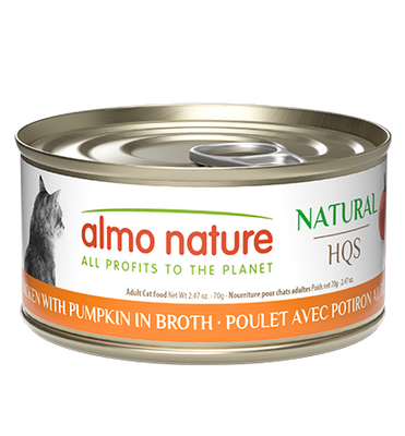 Almo Nature HQS Natural Cat Food - Chicken With Pumpkin In Broth 70g