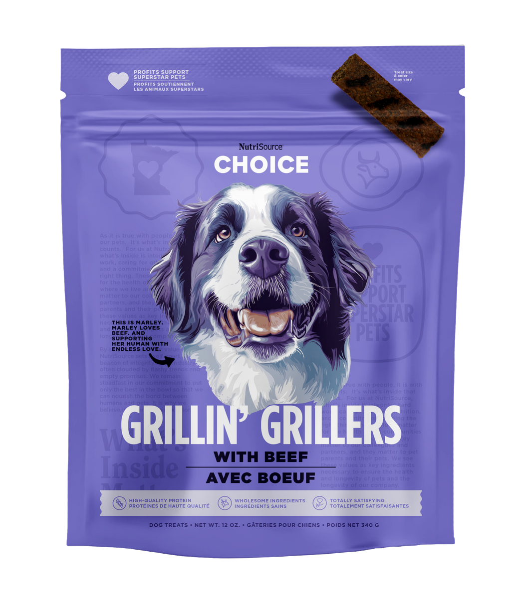 NutriSource® Choice Grillin' Grillers with Beef Dog Treats SALE