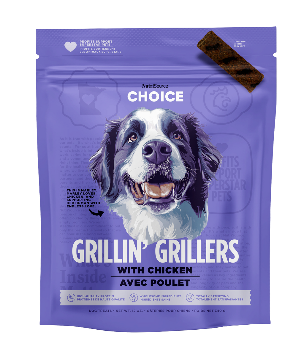 NutriSource® Choice Grillin' Grillers with Chicken Dog Treat SALE