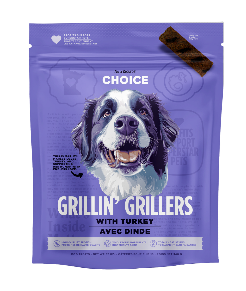 NutriSource® Choice Grillin' Grillers with Turkey Dog Treat SALE