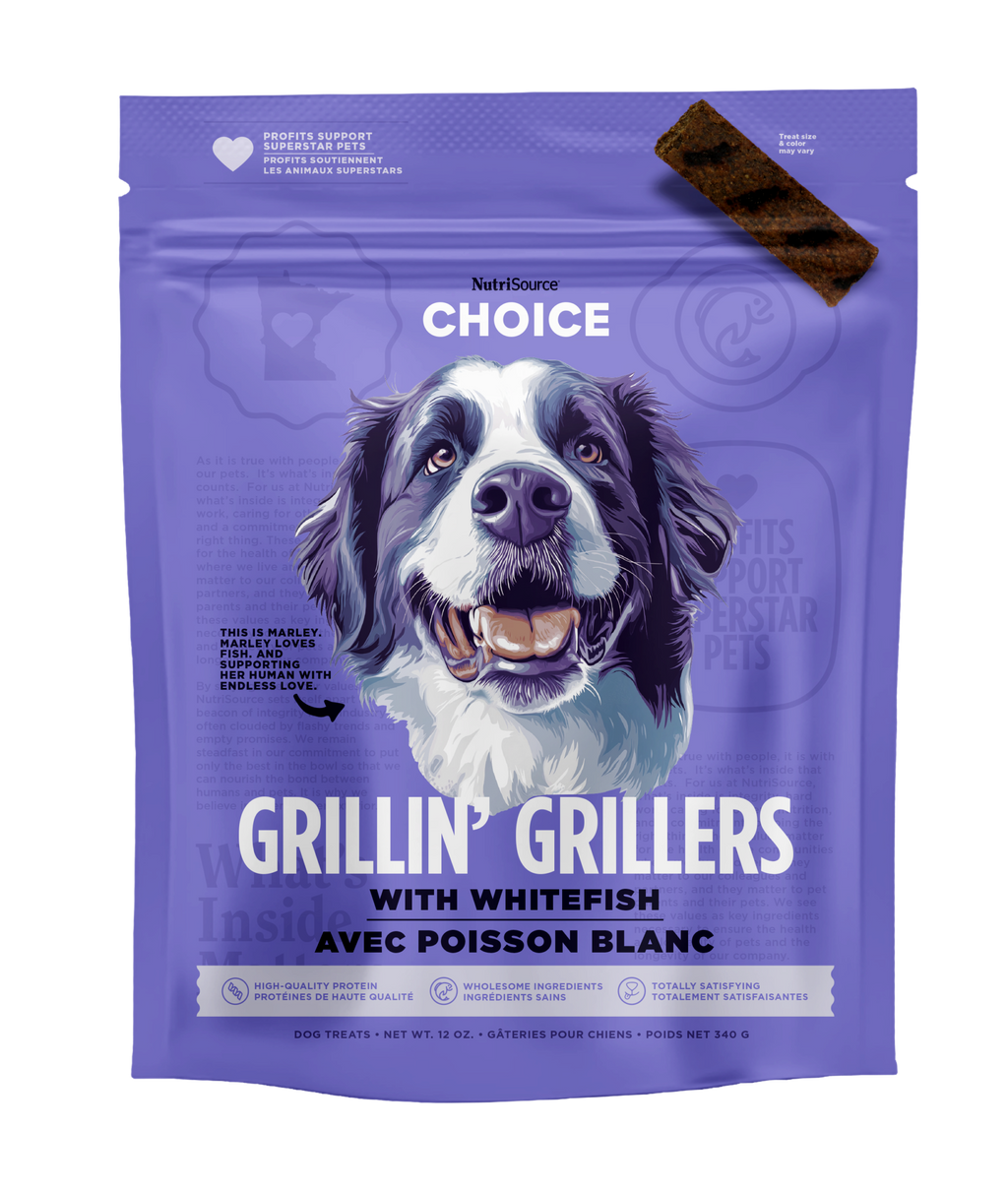 NutriSource® Choice Grillin' Grillers with Whitefish Dog Treat SALE