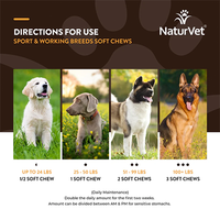 NaturVet® Breed Specific Sport & Working Dog Breeds Soft Chew Treats 50ct