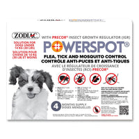 Zodiac POWER Spot On Dogs (Sm Breed) For Dogs Under 30lbs