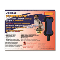 Zodiac POWER Spot On Dogs (Sm Breed) For Dogs Under 30lbs